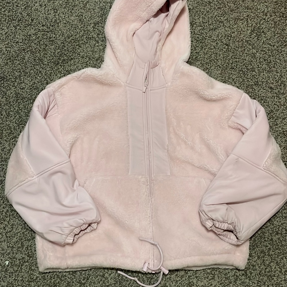 Super cute pink fuzzy coat